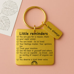 Self love reminders - gold